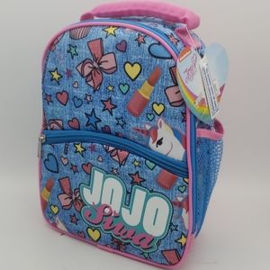 New JoJo Siwa Lunch Bag Box Tote Denim Jean Look